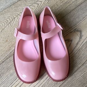 Melissa pink shoes.